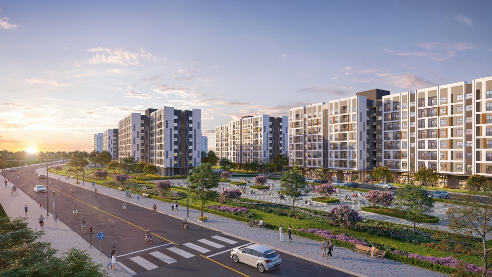 Phối cảnh dự án Nhà ở xã hội Green Nestera với quy mô 8 tòa tháp